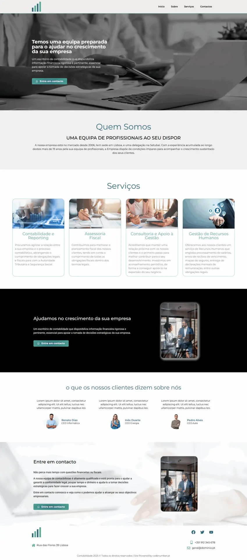Site Profissional para Escritórios de Contabilidade