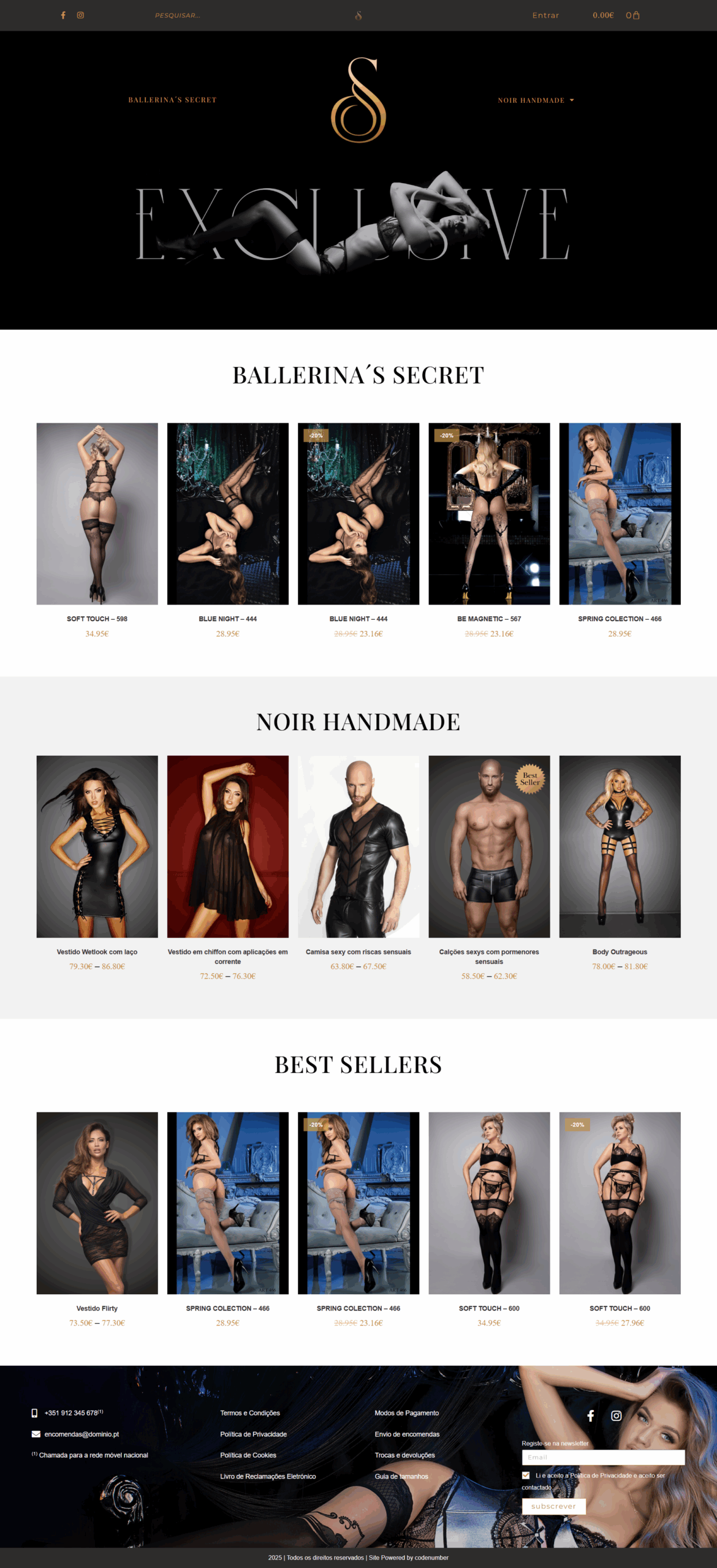Site de Lingerie Responsivo e Otimizado para Vendas